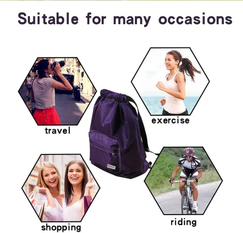 Vista 11 de KIKIGOAL Bolsa de natación separada seca y húmeda mochila portátil con cordón impermeable para gimnasio, deportes para piscina y playa