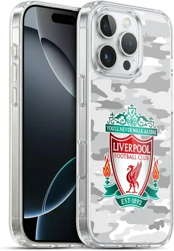 Vista 240 de Head Case Designs Funda de gel con licencia oficial del Liverpool Football Club Away Colourways Crest Camou [protección de grado militar] compatible
