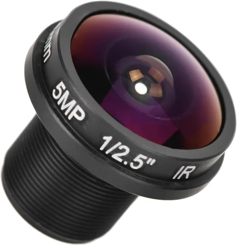 Vista 4 de Lente de ojo de pez de 0.071 in, lente de cámara CCTV gran angular de 180°, 5MP HD para vigilancia, compatible con CCD de 1/3 pulgadas y 1/4