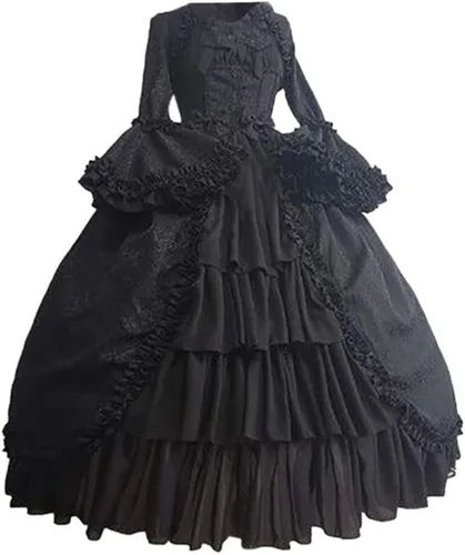 Vista 2 de Medieval Times - Disfraz de Halloween para mujer, vestido de hada de moda para mujer, disfraz de bruja de Halloween para mujer