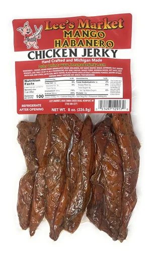 Vista 7 de Lee's Market Carne seca de pollo a la parrilla con piña, suave y tierna, saludable y baja en carbohidratos, sin gluten, apta para dieta paleo