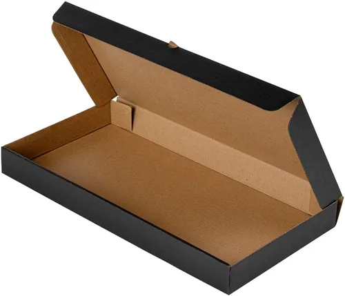 Vista 122 de Restaurantware - Cajas para pizza, 50 unidades, 14 x 7 x 1.5 pulgadas, embalaje de papel de cartón corrugado con bloqueo de pestañas, resistente a