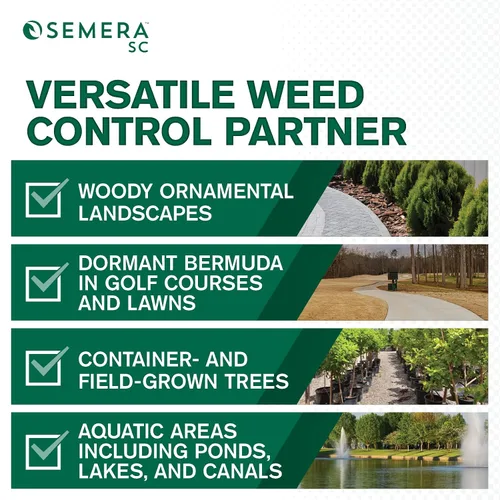 Vista 3 de Atticus Semera SC Herbicida (8 onzas) – 44% Flumioxazin Weed Killer – Temporada larga césped y control de malezas acuáticas