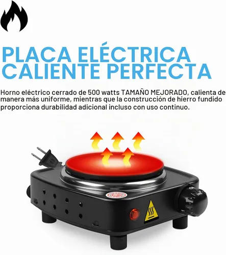 Vista 3 de DINGPAI Placa Caliente para Fabricación de Velas, Placa Caliente Eléctrica de Color Negro para Derretir Cera, Chocolate, Caramelo y Más