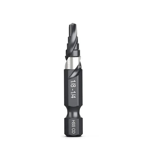 Vista 7 de THINKWORK Broca de paso de cobalto M35 con flauta en espiral, broca de paso HSS de tamaño único de 1/2", brocas de paso de tamaño pequeño EDC
