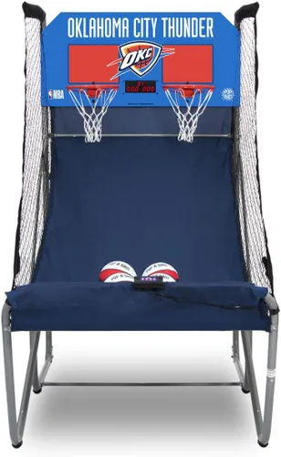 Vista 34 de Pop-A-Shot - Home Dual Shot Arcade Basketball Game with NBA Graphics l Sensor Scoring l 16 Game Modes l 7 Balls l Foldable Storage l for All NBA Fans