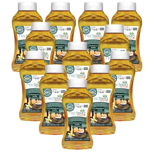 Vista 10 de Nectevia New England Maple - Néctar de agave con infusión de stevia, paquete de 2