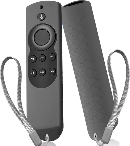 Vista 7 de Firestick - Funda para mando a distancia, Firestickremote Funda para control remoto, funda para cubierta con patio de tierra que brilla en azul Azul