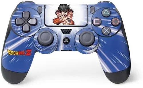 Vista 4 de Skinit Calcomanía para juegos compatible con el controlador de PS4, diseño oficial de Dragon Ball Z Red Ribbon Army Negro - DRGBLZ10