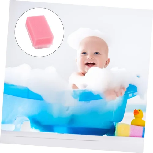 Vista 3 de Cepillo de esponja de masaje de entrenamiento sensorial, 2 piezas, limpiador corporal suave para portátil y ligero para ducha y baño, promueve