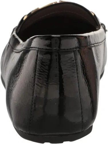 Vista 3 de Aerosoles Mocasines Day Drive para mujer, color negro, talla 8 de ancho, Charol negro