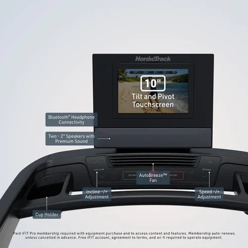 Vista 2 de NordicTrack T Series Treadmills: T5, T6.5s, T7, T10, T16