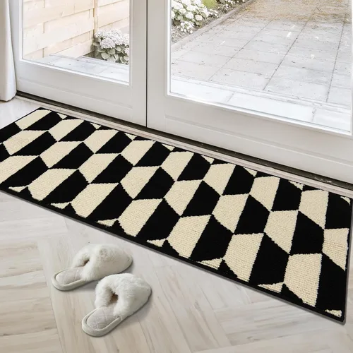 Vista 36 de GRANNY SAYS Tapete para puerta, de 32 x 20 pulgadas, tapete de bienvenida para exteriores, antideslizante, absorbe la suciedad para la entrada