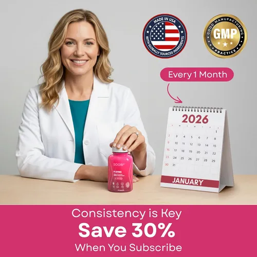 Vista 8 de SOON+ Probióticos vaginales para mujeres, V-Sync Probiótico vaginal con lactobacilo, arándano y prebióticos, apoya el equilibrio del pH