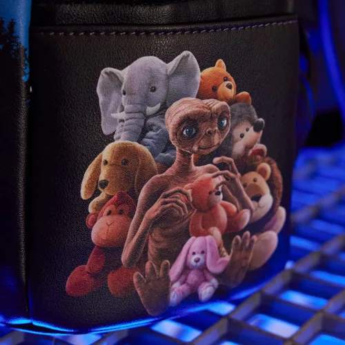 Vista 5 de Loungefly E.T. El 40 aniversario extraterrestre mochila de escena de bicicleta, exclusiva de Tienda (ETBK0003)