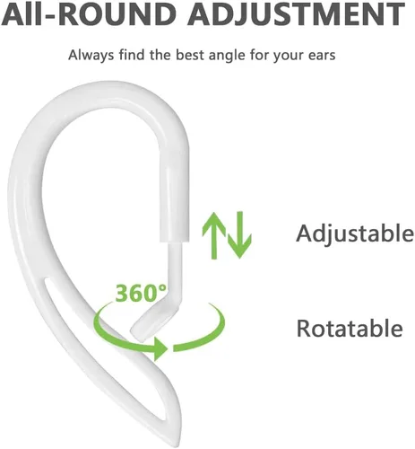 Vista 2 de Ganchos para los oídos compatibles con AirPods Pro de 2ª generación/1ª generación [multidimensional ajustable], accesorios compatibles con Apple