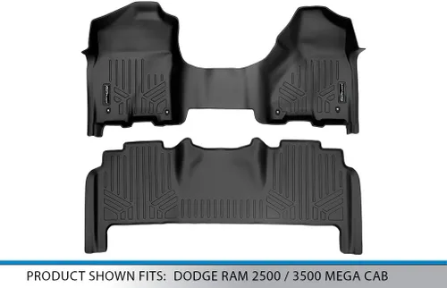 Vista 5 de MAXLINER - Juego de alfombrillas de 2 filas para Ram 2500 2012-2012