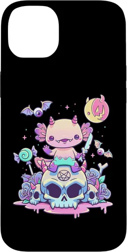 Vista 15 de Pastel Goth Axolotl Creepy Gothic Kawaii Anime Aesthetic Case for iPhone 16