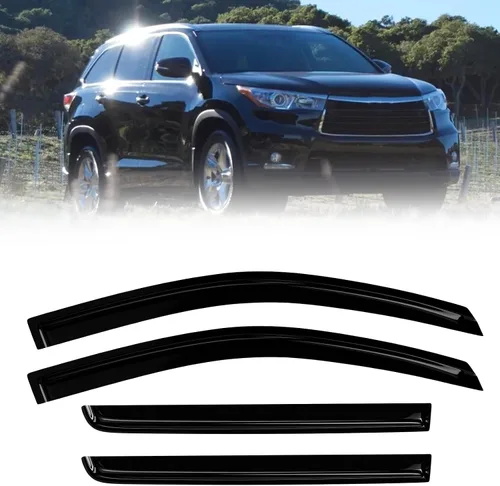 Vista 32 de Protectores de lluvia de ventana para Ford F150 SuperCab 2004-2014 2 piezas deflector de ventana para 09-14 F-150 con 2 puertas delanteras