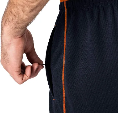 Vista 4 de Magnivit - Pantalones deportivos ligeros para hombre, ajuste holgado, parte inferior abierta, de malla, atléticos, con bolsillos con cremallera