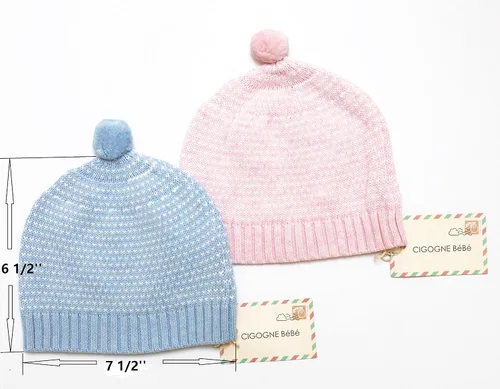 Vista 2 de cigogne Bebe algodón Knit Hat