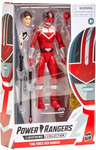 Vista 8 de Power Rangers Lightning Collection Time Force Red Ranger - Figura de acción coleccionable de 6 pulgadas con accesorios