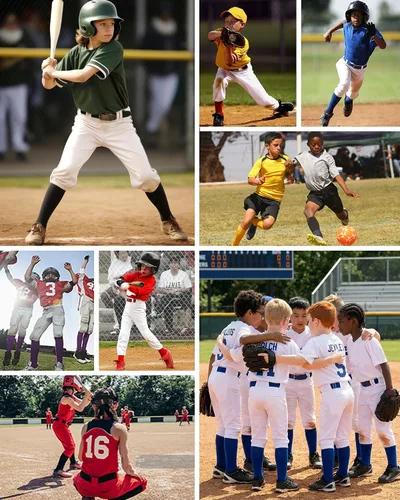 Vista 6 de QBK Conjunto combinado de calcetines y cinturón de béisbol para niños y niñas (2 pares de calcetines y 1 cinturón)