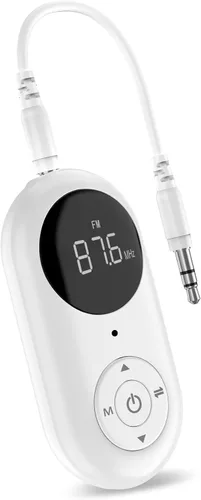 Vista 6 de ISOBEL Receptor transmisor de audio Bluetooth USB, adaptador de audio inalámbrico de alta fidelidad 3 en 1, adaptador Bluetooth 5.0 EDR con AUX
