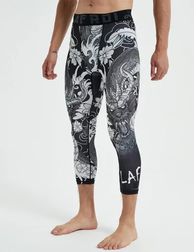 Vista 5 de LAFROI Leggings de compresión 34 para hombre con Pcoketsin bolsillo-YSK10