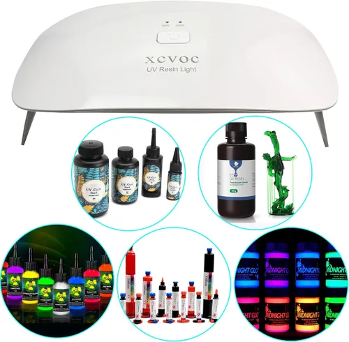 Vista 2 de Lámpara de curado de resina grande con luz UV, gemas dentales, serigrafía, pegamento UV, reparación de parabrisas de vidrio, impresora 3D, lámpara