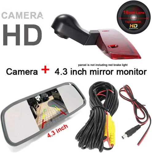 Vista 2 de HD 1280x720 píxeles 1000TV líneas 3ª luz de freno cámara reversa cámara de freno cámara de estacionamiento para Mercedes Benz Viano Vito W639 Van 3