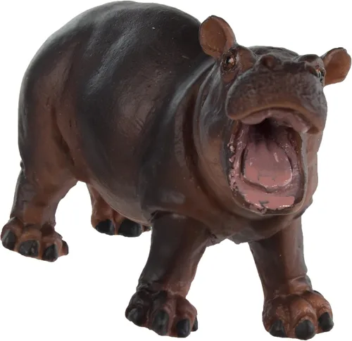 Vista 4 de Safari Ltd. Hippopotamus - Figura de juguete para bebé, realista, pintada a mano de 2.95 pulgadas, juguete educativo seguro para niños, niñas