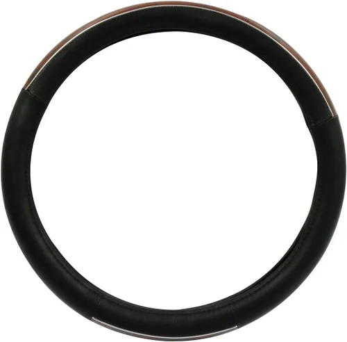 Vista 6 de RoadPro RPSW3006 - Funda para volante de piel auténtica, color negro