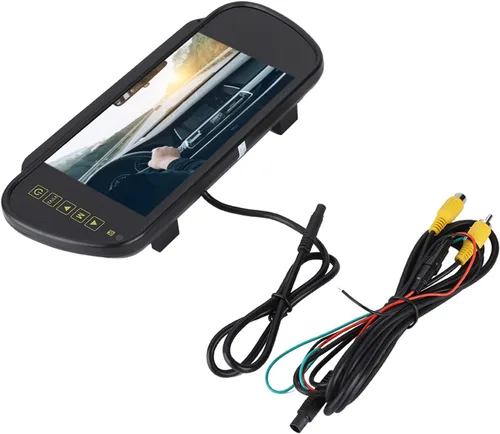 Vista 6 de Monitor de visión trasera de 7 pulgadas, pantalla de cámara de respaldo para automóvil con interfaces de video AV1 AV2 Amplio voltaje DC12V-24V