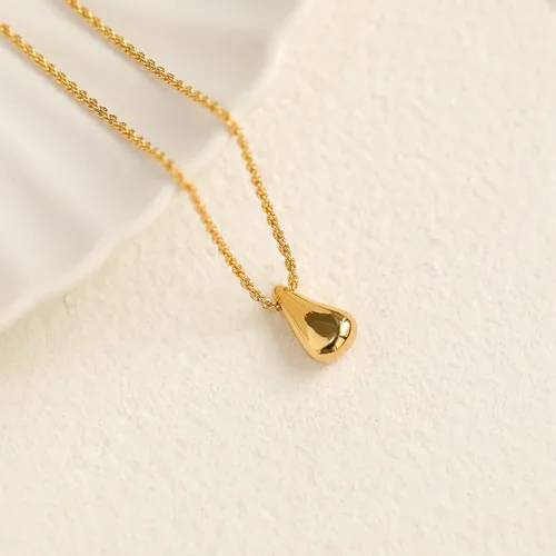 Vista 6 de InzheG Long Gold Pendant Necklace 18K Gold Plated Statement Simple Sweater Necklace Fashion Dainty Necklace Chain Charms Rope Chain Thin Italian