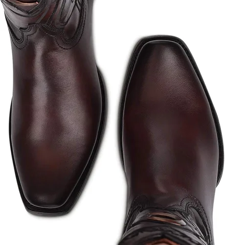 Vista 7 de Cuadra Botas occidentales para hombre en cuero genuino marrón Metálico marrón