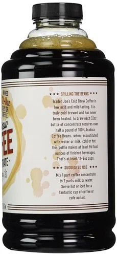 Vista 2 de Trader Joe's Concentrado de café en frío 100% granos arábigos, 32 onzas líquidas