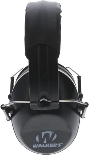 Vista 4 de Walker's Game Ear Protección auditiva, orejera plegable, bajo perfil, negro, lente deportivo de policarbonato, alta calidad, medio marco, nariz