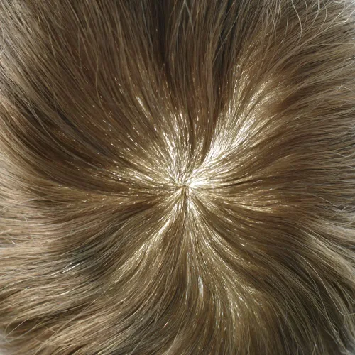 Vista 14 de Toupee para hombre 100% cabello humano real tupé para hombres 0.004 in piel de poliuretano para hombre, sistema de reemplazo de piezas de pelo