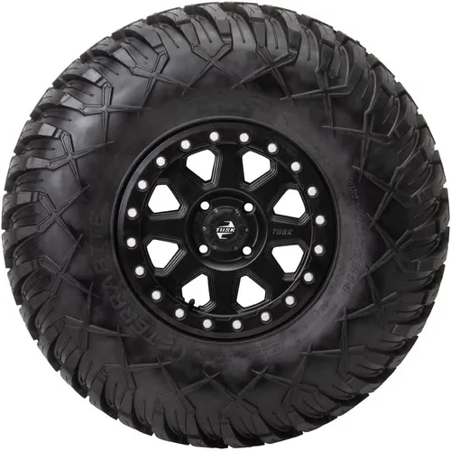 Vista 5 de Paquete de 4 ruedas Tusk Uinta Beadlock 4/156 14x7 5.0 + 2.0 negro mate para KAWASAKI MULE Pro-DXT Diesel 2016-2022