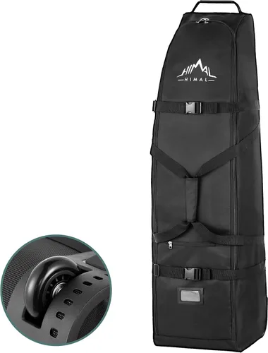 Vista 8 de Himal Outdoors Soft-Sided Golf Travel Bag with Wheels - Heavy Duty 600D Polyester Oxford Wear-Resistant, Excellent Zipper Universal