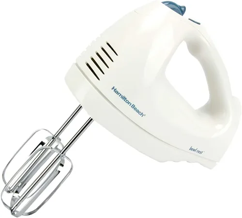 Vista 5 de Hamilton Beach Olla de cocción lenta programable con programación fácil flexible y batidora de mano eléctrica de 6 velocidades con batidor