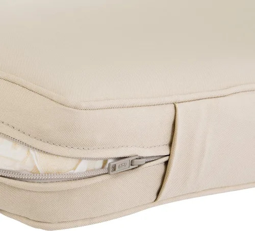 Vista 15 de Classic Accessories Montlake FadeSafe - Cojín para sillas de patio resistente al agua, 44 x 20 x 3 pulgadas, color beige antiguo, juego de cojines