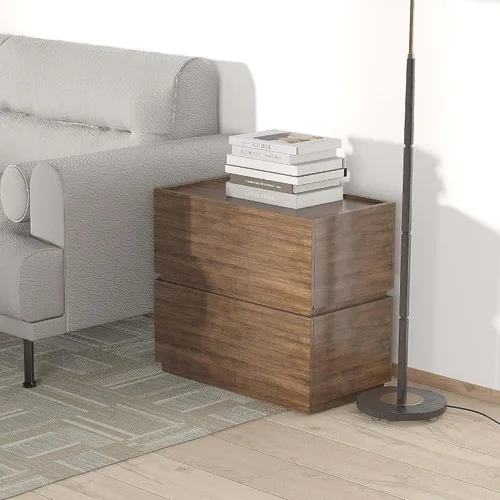 Vista 6 de woodtalks Cómoda apilable de 1 cajón, cómoda multiusos para dormitorio, armario de almacenamiento para entrada, mesita de noche, sofá junto a