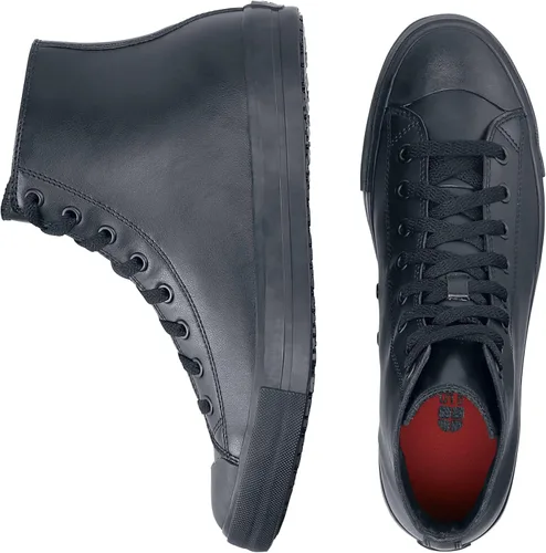 Vista 9 de Shoes for Crews Zapatillas de trabajo unisex antideslizantes de caña alta - Zapatos cómodos y resistentes al agua para mujeres y hombres