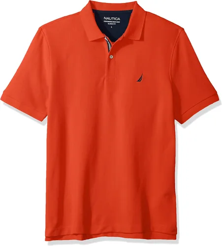 Vista 101 de Nautica playera polo clásica de mangas cortas, color sólido, para hombre