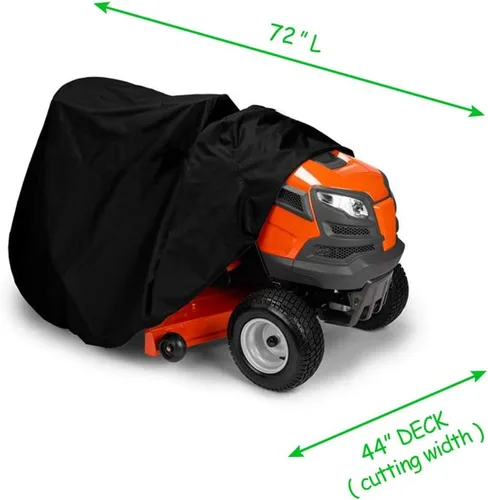 Vista 3 de IC ICLOVER Cubierta para tractor de césped, cubierta para cortacésped para montar al aire libre, se adapta a cubiertas de hasta 54 pulgadas