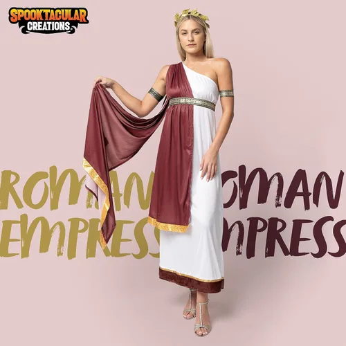Vista 2 de Spooktacular Creations Disfraz de emperatriz romana para mujeres adultas