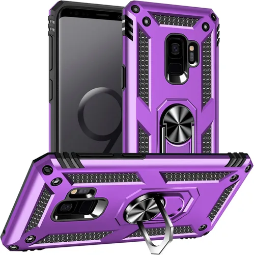 Vista 36 de Yiakeng Funda para Samsung Galaxy S8, Samsung S8, funda protectora de grado militar con anillo para Samsung Galaxy S8 (verde militar)