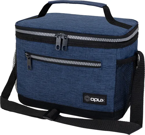 Vista 18 de opux Lonchera térmica para hombres y mujeres, bolsa de almuerzo para el trabajo y la escuela, a prueba de fugas, hielera suave tipo tote